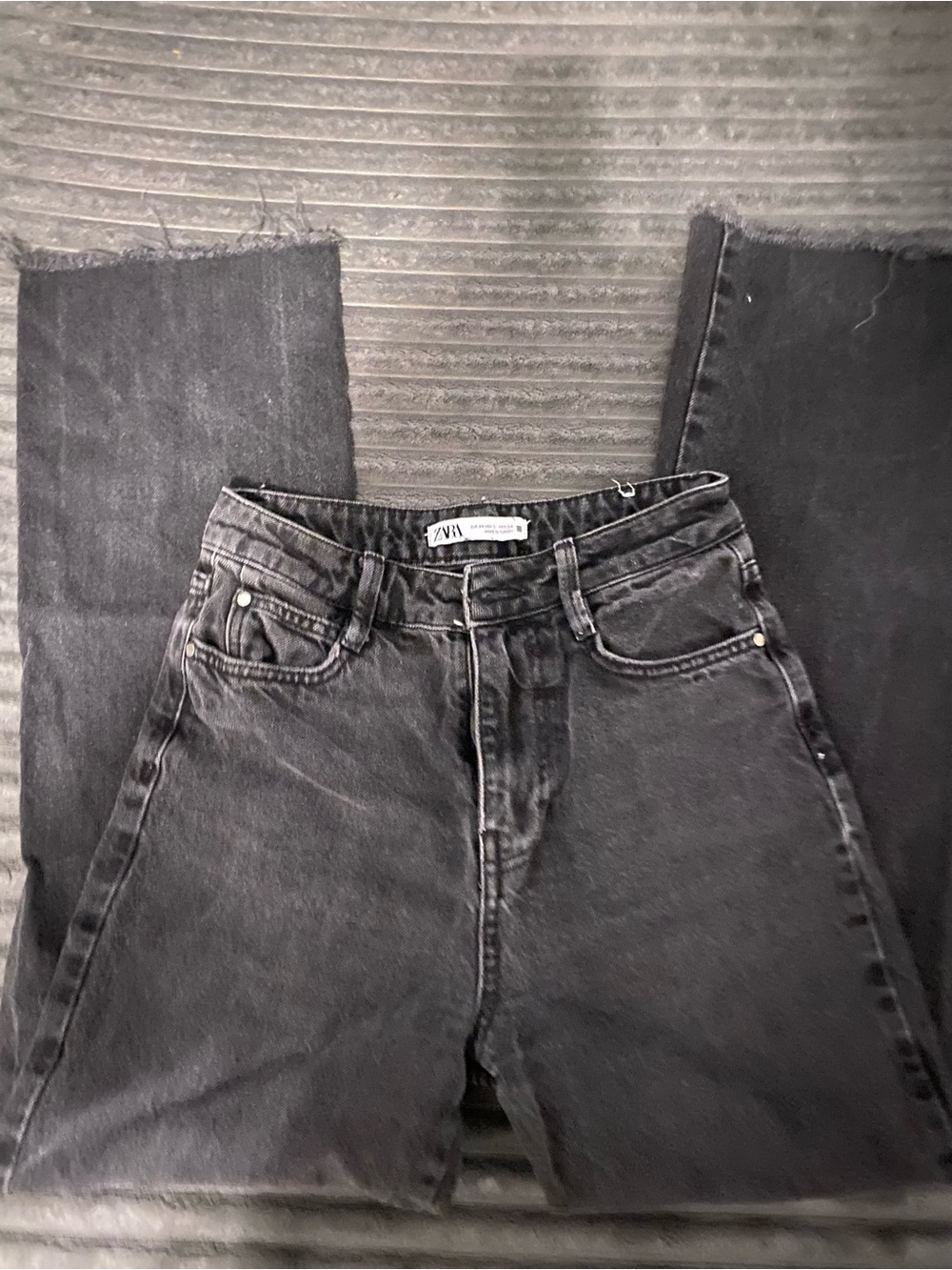 Zara Washed Black  Jeans size 2